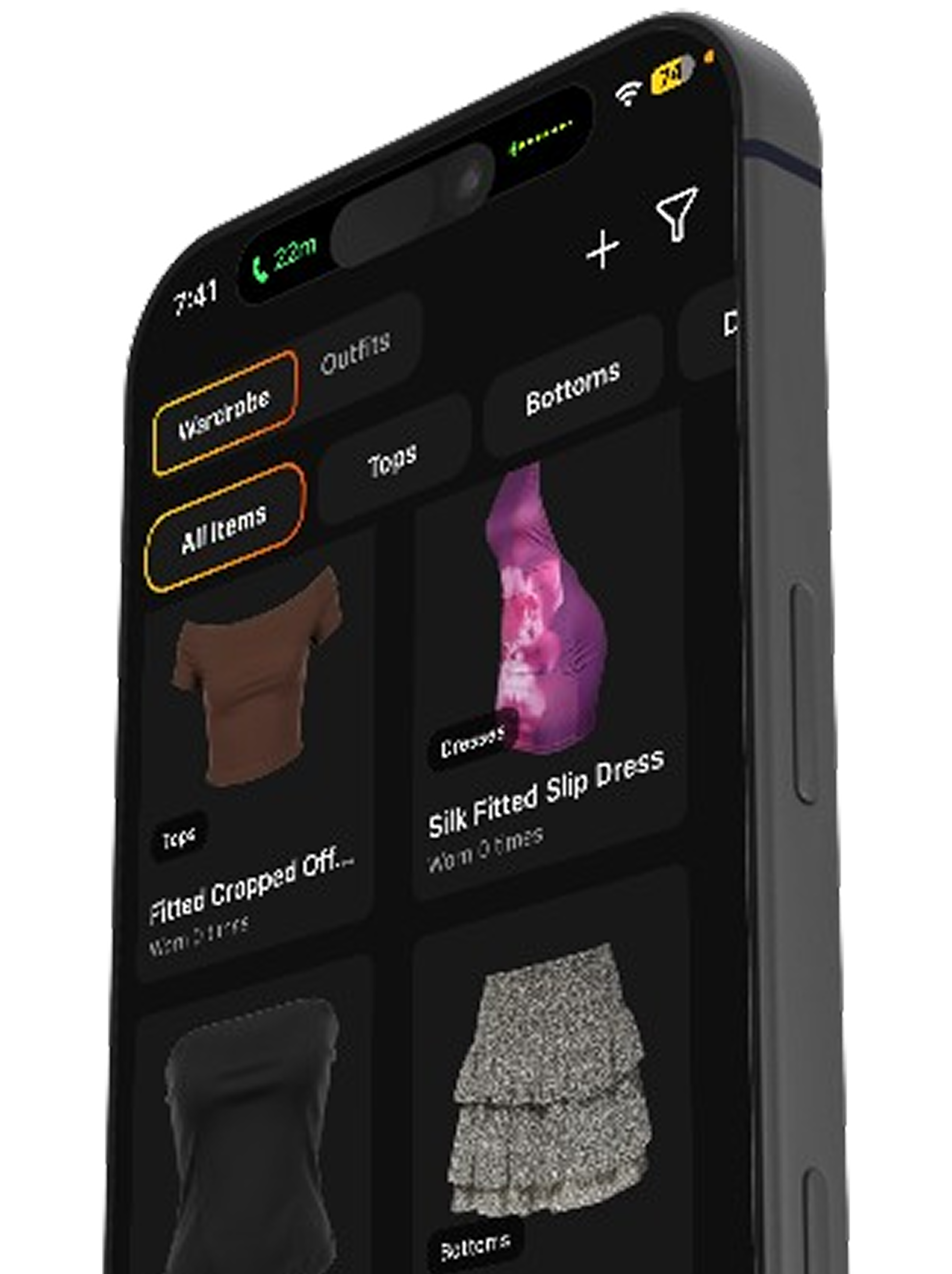 ModaChron app interface mockup